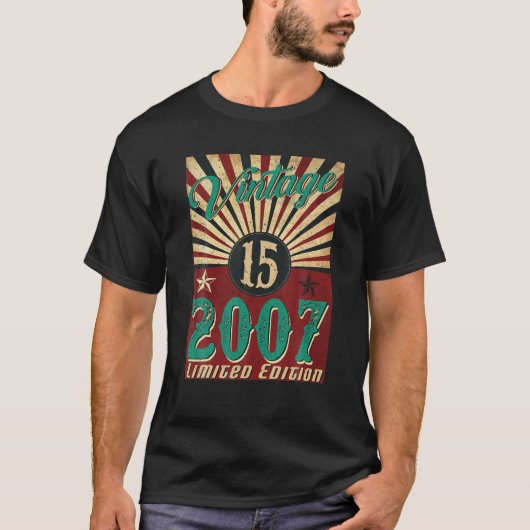15歳ヴィンテージ2007年限定版15th Birt Tシャツ (正面)