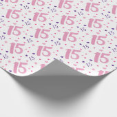 15歳10代の誕生日15 ラッピングペーパー (角)