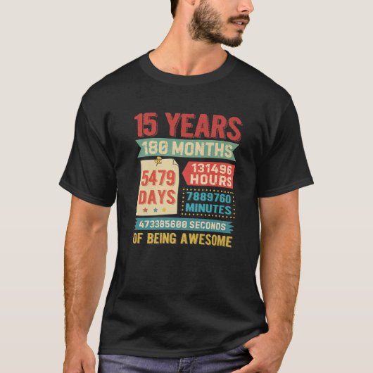 15歳15誕生日装飾店Bda Tシャツ (正面)