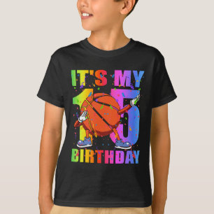 15歳15thバスケットボール誕生日パーティーテーマB Tシャツ