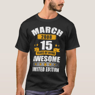 15歳2008年3月15誕生日2 Tシャツ