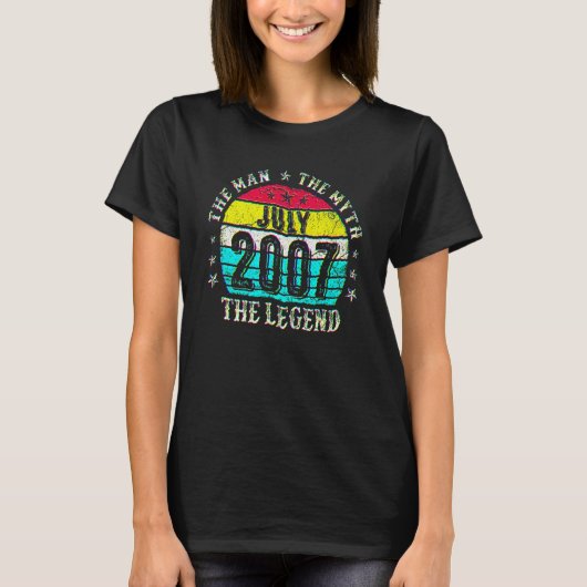 15歳 伝説の男 神話 2007年7月 15歳の誕生日 Tシャツ (正面)