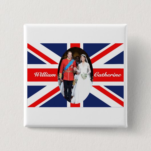 15王室の結婚歳 缶バッジ (正面)