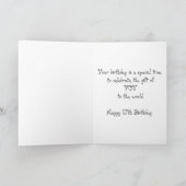 15番目の誕生日カード カード (内部)