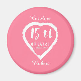 15結婚周年記念伝統的結晶 マグネット