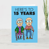 15結婚周年記念 カード (正面)