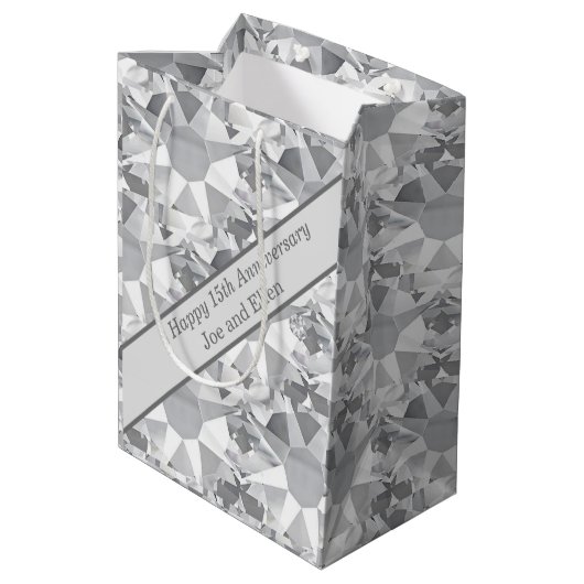 15結婚周年記念 ミディアムペーパーバッグ (裏面アングル)