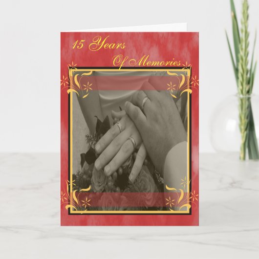 15結婚周年 カード (正面)