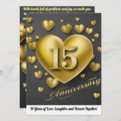 15結婚周年 招待状 (正面/裏面)