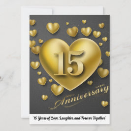 15結婚周年 招待状