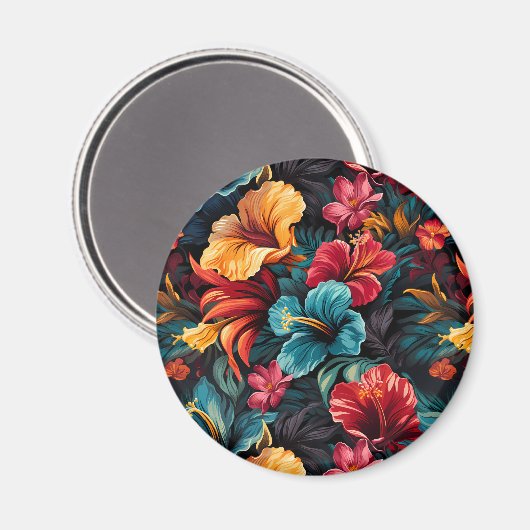 #15花柄 マグネット (正面/裏面)