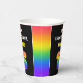 15誕生日カラフル：レインボー# 15,名前をカスタムする 紙コップ (右)