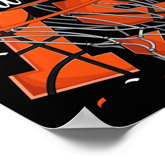 15誕生日バスケットボールボーイズ ポスター (角)