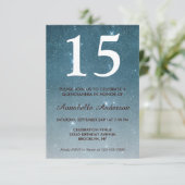 15誕生日ブルーミッドナイトスカイスターズキンセアニラ 招待状 (スタンド正面)