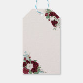 15誕生日レッドローゼス金ゴールドフローラ番号15 ギフトタグ (裏面)