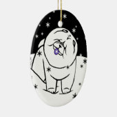 150に限られる季節の精神をつかまえて下さい セラミックオーナメント (右)