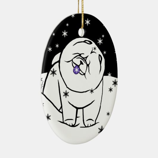 150に限られる季節の精神をつかまえて下さい セラミックオーナメント (右)