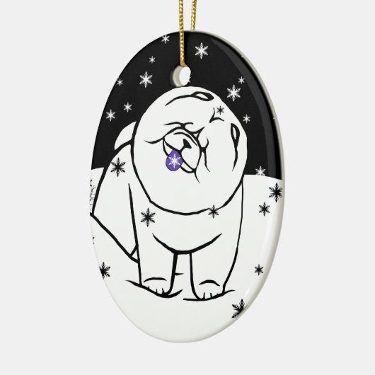 150に限られる季節の精神をつかまえて下さい セラミックオーナメント (左)