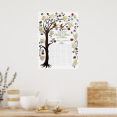 150名のお客様 – Life Quaker 28"x20"のアイボリーツリー ポスター (キッチン)