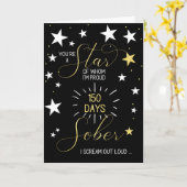 150日壮麗の記念日あなたはaスター カード (黄色い花)