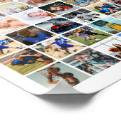 150枚の写真コラージュ - オーダーメイドの写真グリッド ポスター (角)