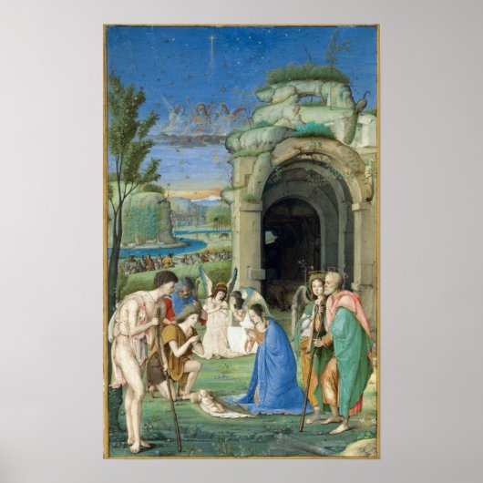 1500年頃の羊飼いの崇拝 ポスター (正面)