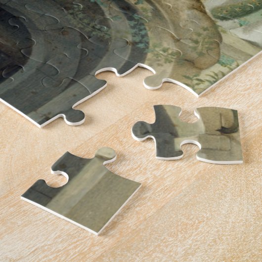 1500年頃羊飼いの崇敬、 ジグソーパズル (側面)