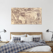 1507マーチンウォルドセエミュラーワールドマップ キャンバスプリント (インサイチュ (寝室))