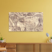 1507マーチンウォルドセエミュラーワールドマップ キャンバスプリント (インサイチュ (リビング))