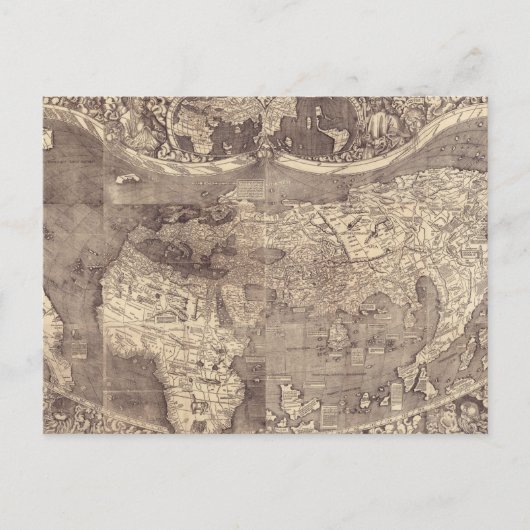 1507マーチンウォルドセエミュラーワールドマップ ポストカード (正面)