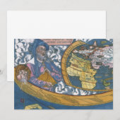 1507年のクラウディウス・プトレミウスによる古地図 (正面/裏面)