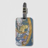 1507年のクラウディウス・プトレミウスによる古地図 ラゲッジタグ (正面縦)