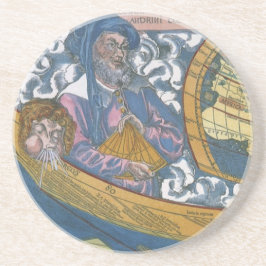 1507年のクラウディウス・プトレミー旧世界地図 コースター