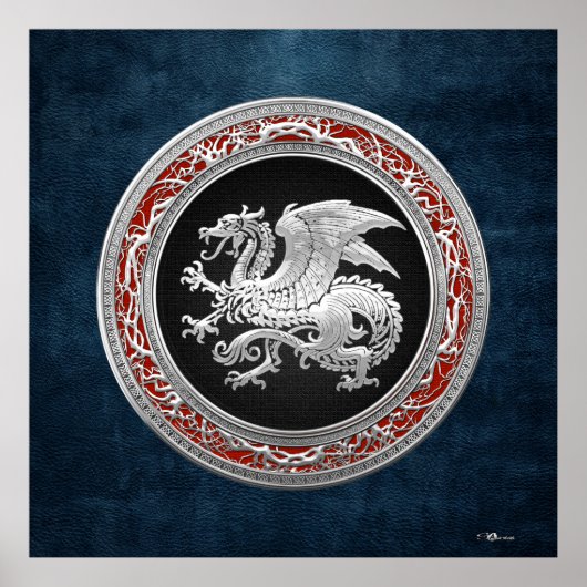 [150]アイスランドドラゴン、ランドヴェッティル[シルバー] ポスター (正面)