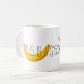 $150,000バナナ コーヒーマグカップ (正面左)