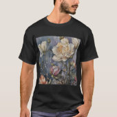 151溶ける花Surreal Art 3 Tシャツ (正面)