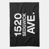 1520 SEDGWICK AVE。 キッチンタオル (縦)