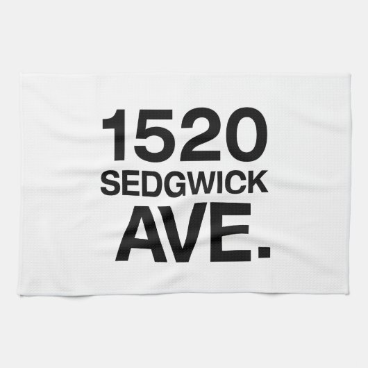 1520 SEDGWICK AVE。 キッチンタオル (横)