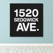 1520 SEDGWICK AVE。 キャンバスプリント (インサイチュ (ウッドフロア))