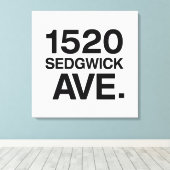 1520 SEDGWICK AVE。 キャンバスプリント (インサイチュ (ウッドフロア))
