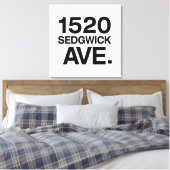 1520 SEDGWICK AVE。 キャンバスプリント (インサイチュ (寝室))