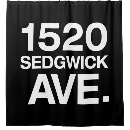 1520 SEDGWICK AVE。 シャワーカーテン (正面)
