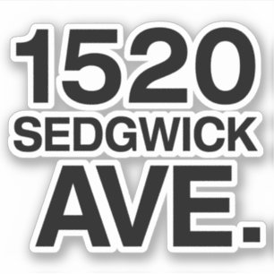1520 SEDGWICK AVE。 シール