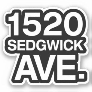 1520 SEDGWICK AVE。 シール