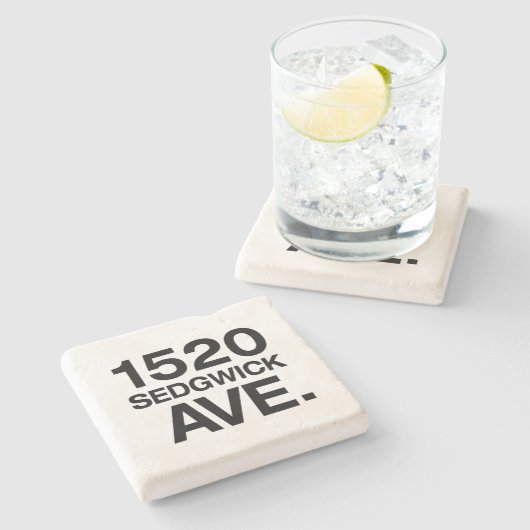 1520 SEDGWICK AVE。 ストーンコースター (横)