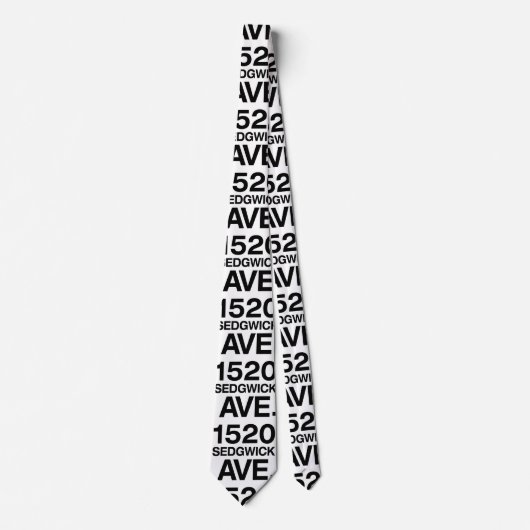 1520 SEDGWICK AVE。 ネクタイ (正面)