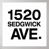 1520 SEDGWICK AVE。 ポスター (正面)