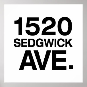 1520 SEDGWICK AVE。 ポスター