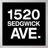 1520 SEDGWICK AVE。 ポスター (正面)