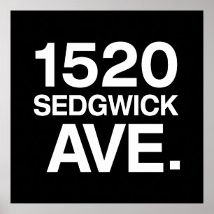 1520 SEDGWICK AVE。 ポスター